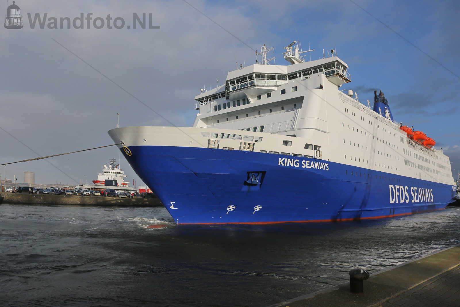 Cruiseferry King Seaways komt  binnen
