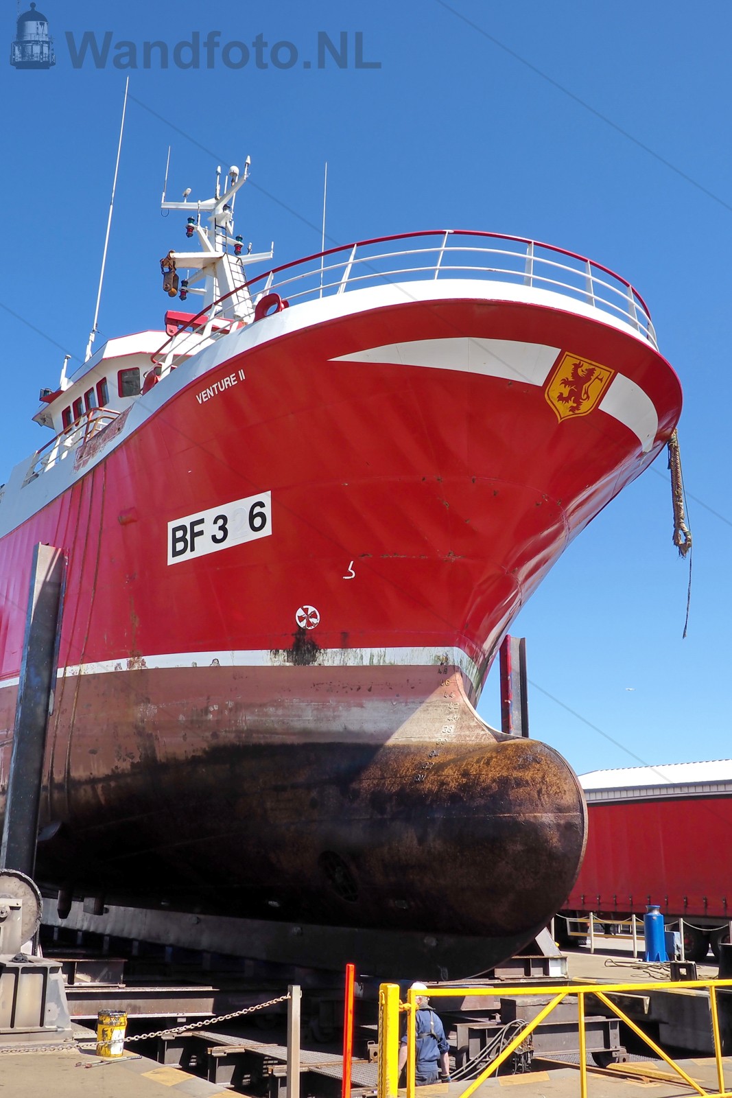 Viskotter BF-36 Scheepswerf - Scheepslift
