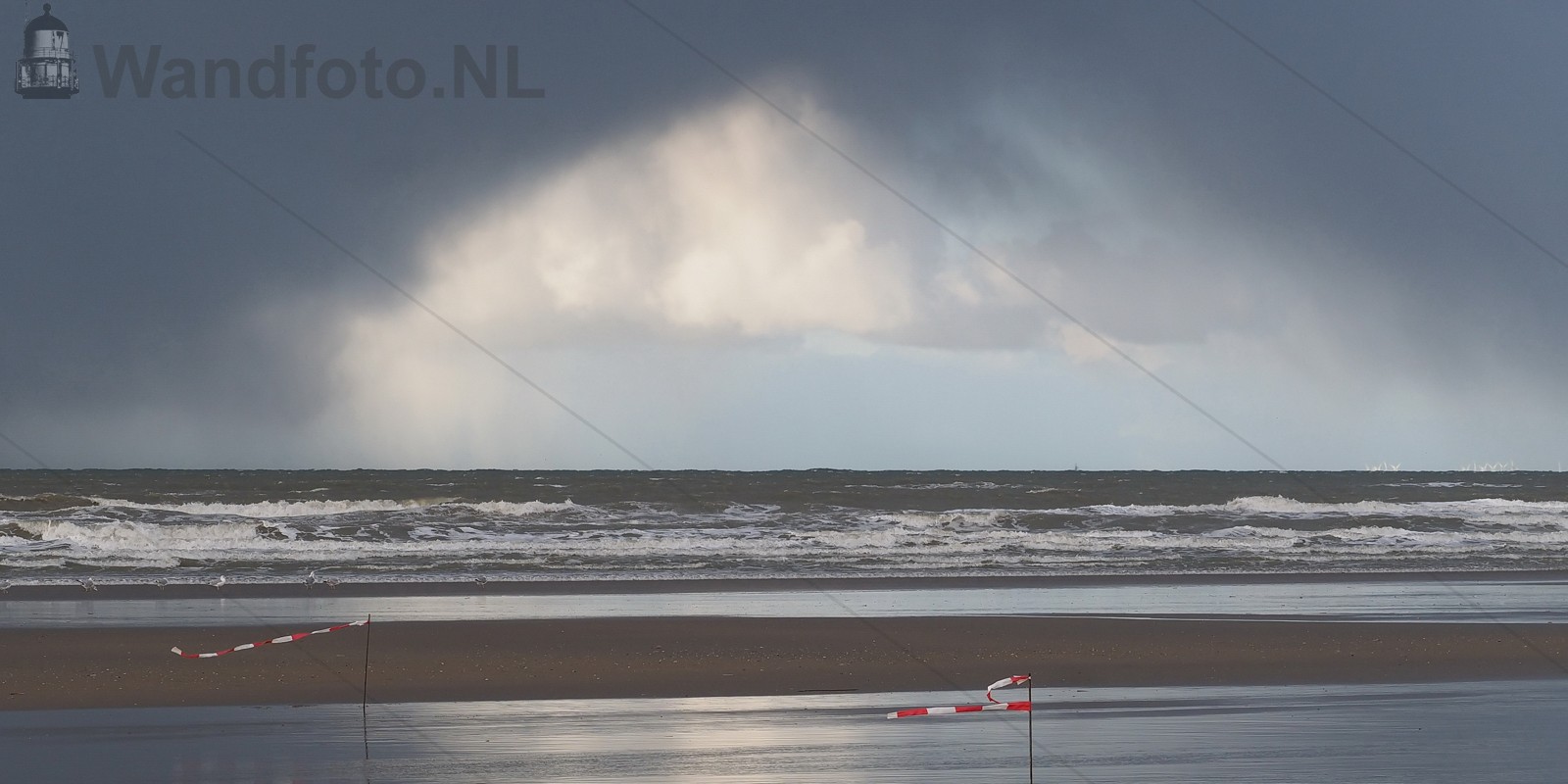 Dreigend weer aan de kust