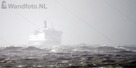 Cruiseferry King Seaways in stormweer