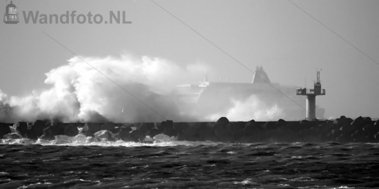 Cruiseferry King Seaways in stormweer