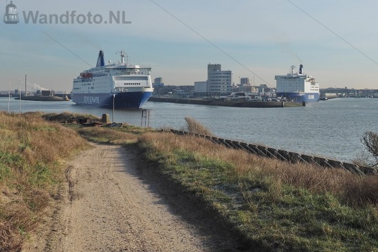 Forteiland |
Felison Terminal met twee DFDS-ferries |