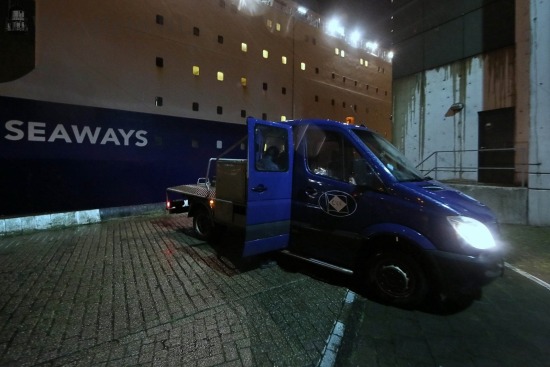 Noordersluis
Twee DFDS-ferries in de Noordersluis voor Oud en Ni