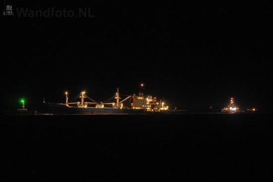 Schip op Zuidpier gelopen
