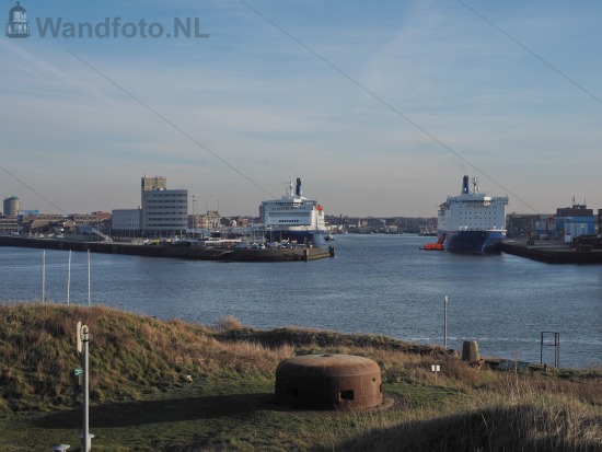 Felison Terminal met twee DFDS-ferries