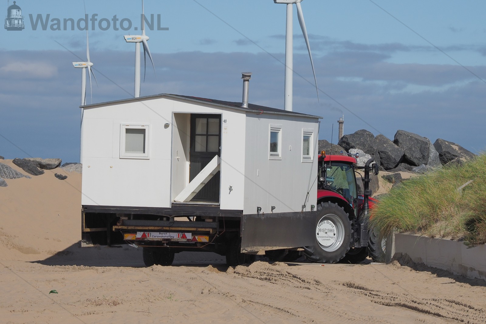 Strandhuisjestransport Kleine Strand