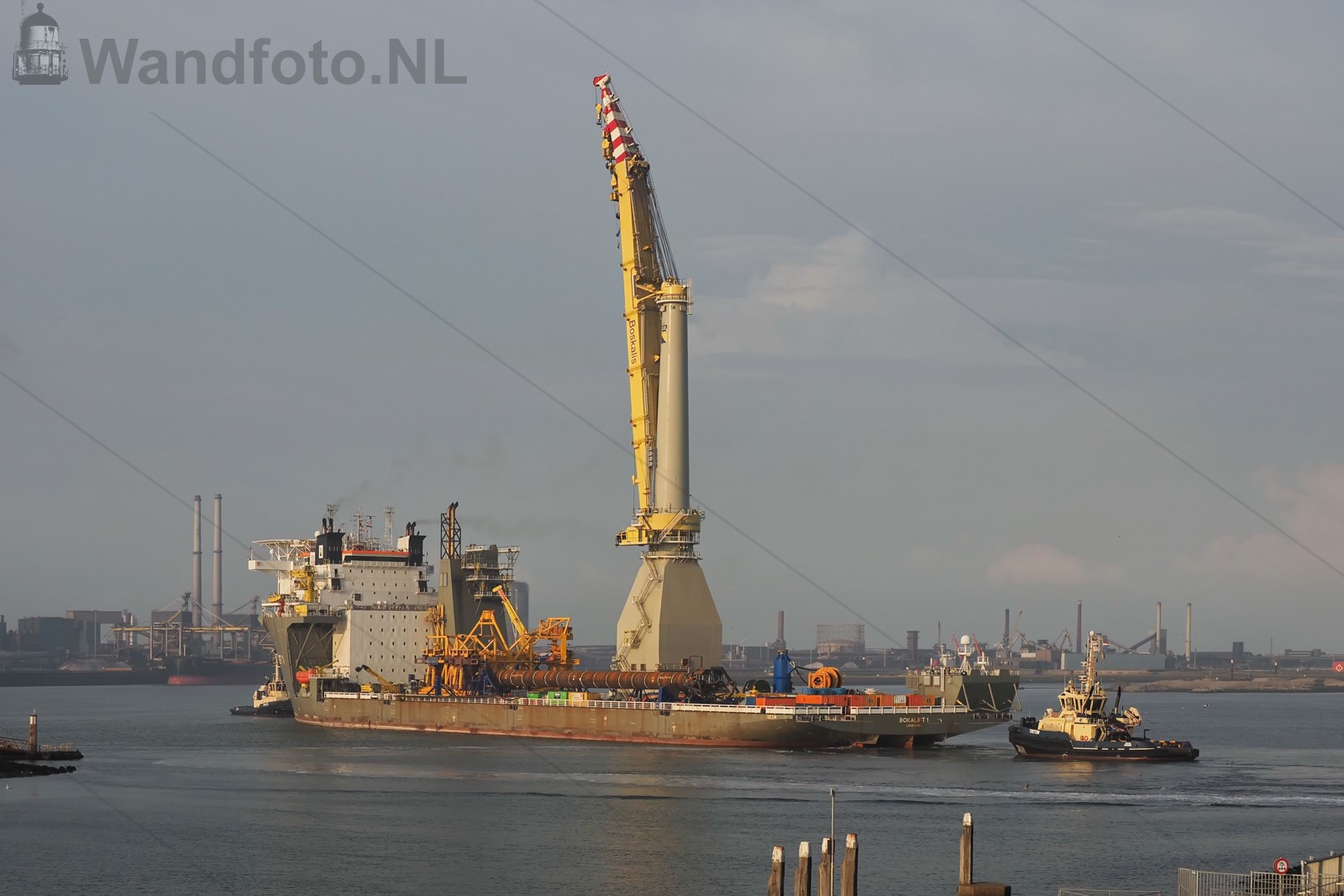 Transport drilling template van Breman op Bokalift 1