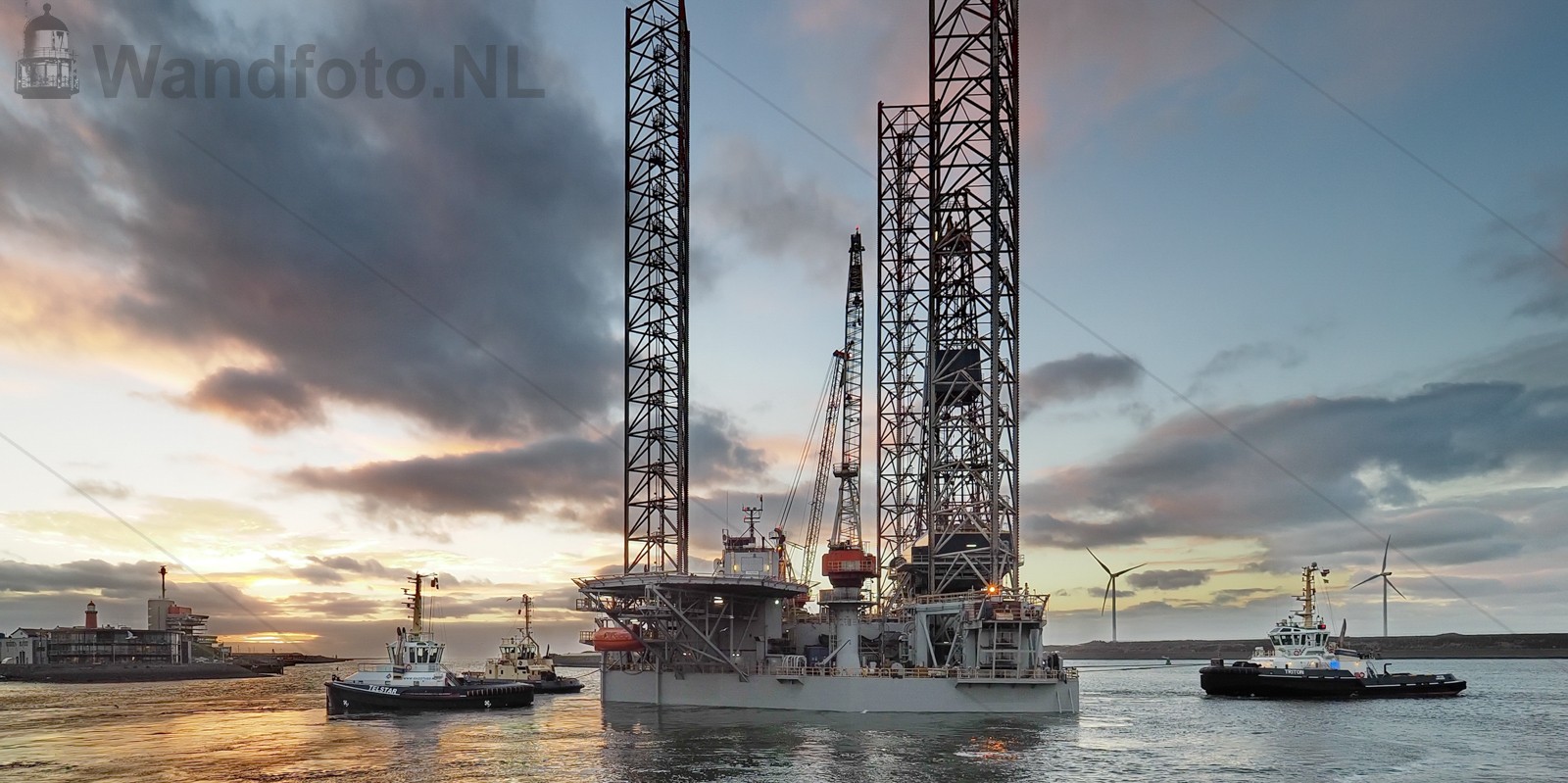 Booreiland Caprio vertrekt naar Vlissingen