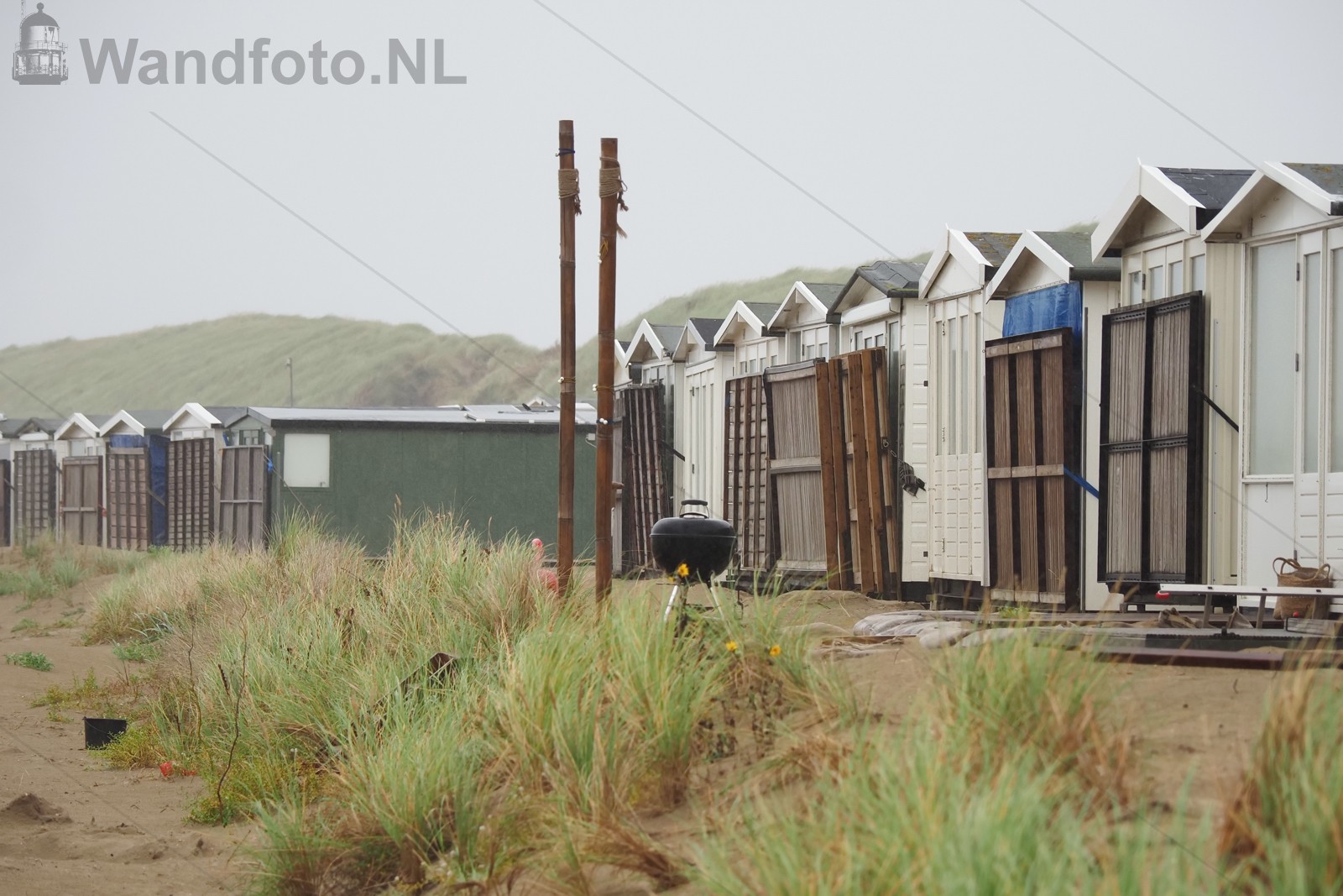 Strandhuisjes naar de wintrstalling