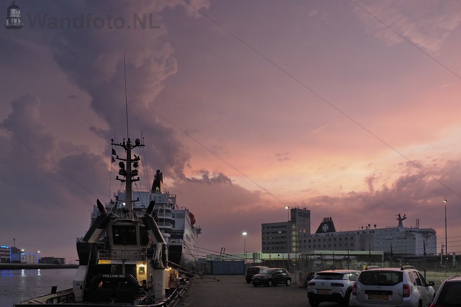 Zonsondergang Felison Terminal - Sluisplein