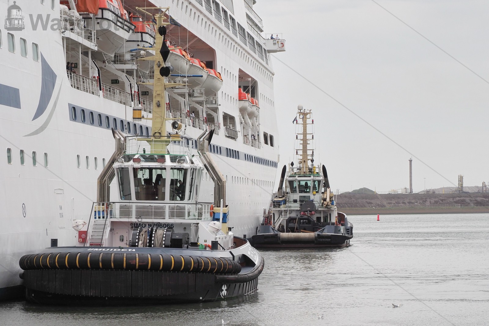 Cruiseschip Columbus met panne