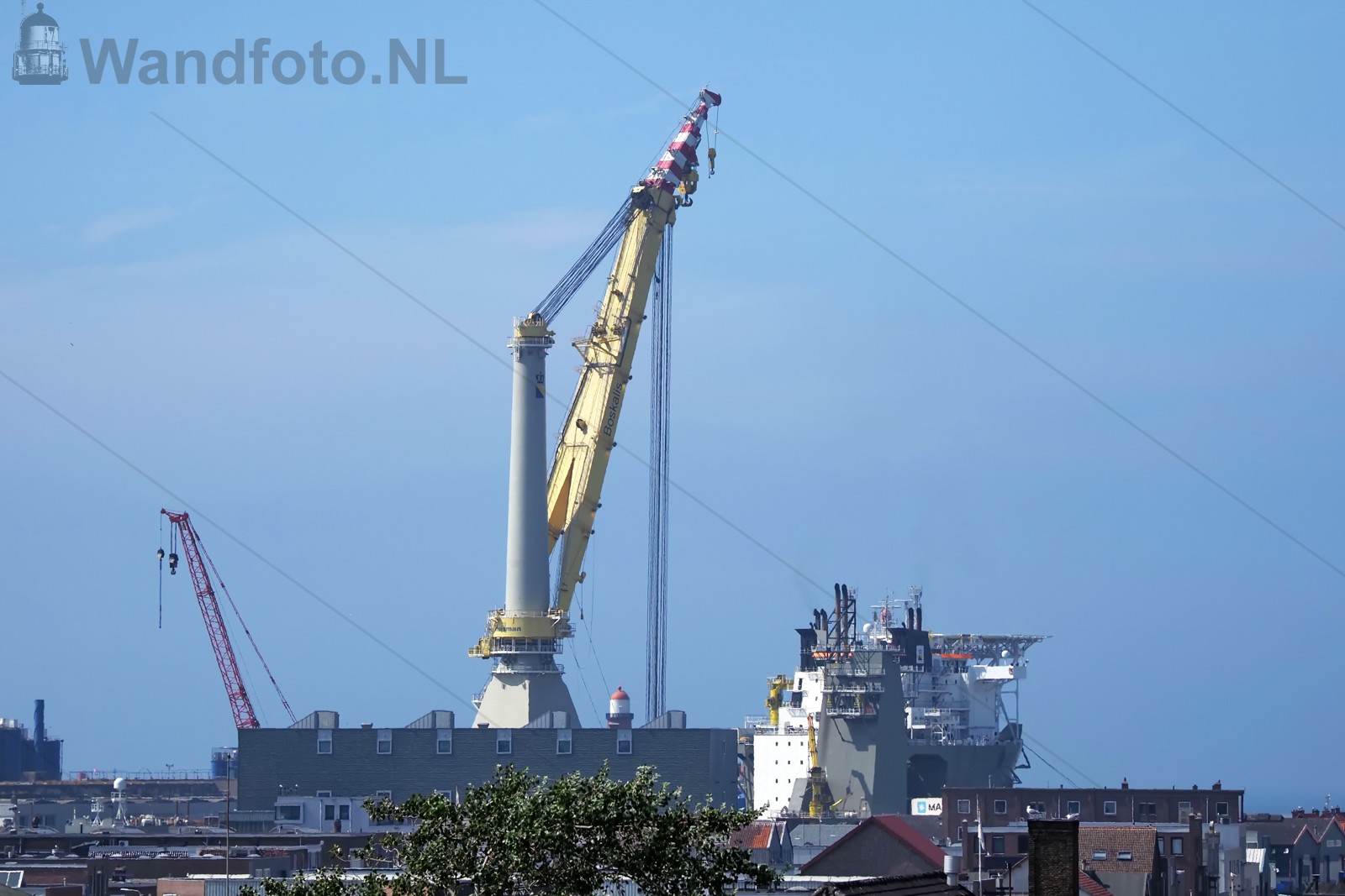 Transport drilling template van Breman op Bokalift 1