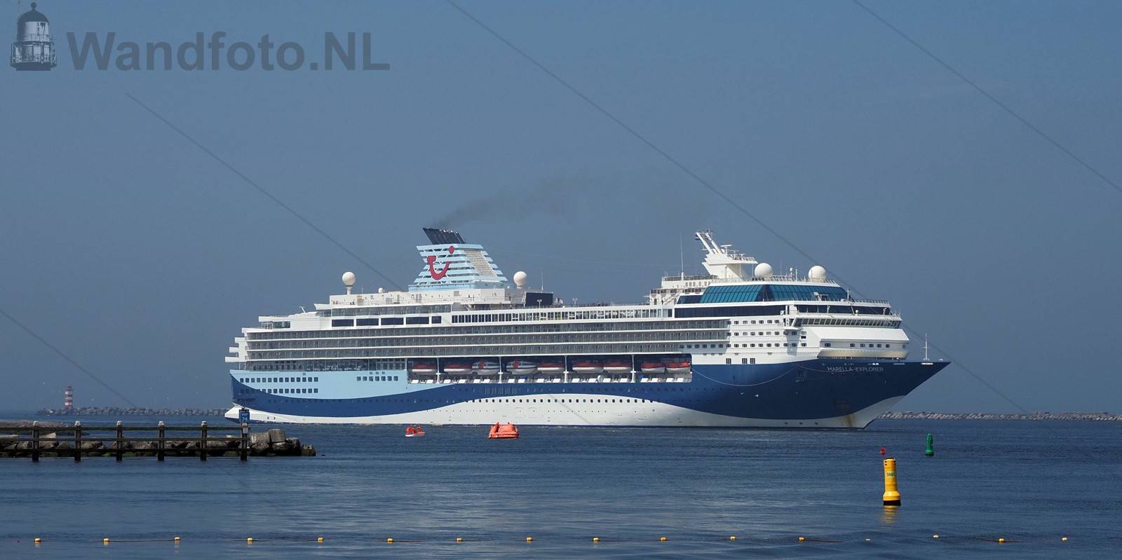 Cruiseschip Marella Explorer voor een service call