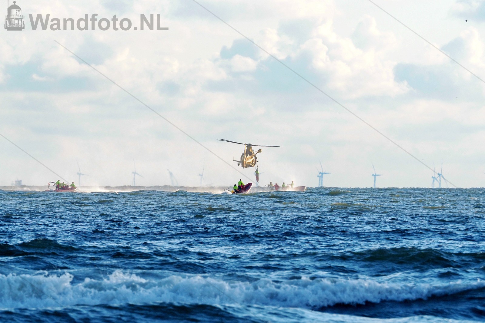 Hoisoefening IJRB met helikopter NHV