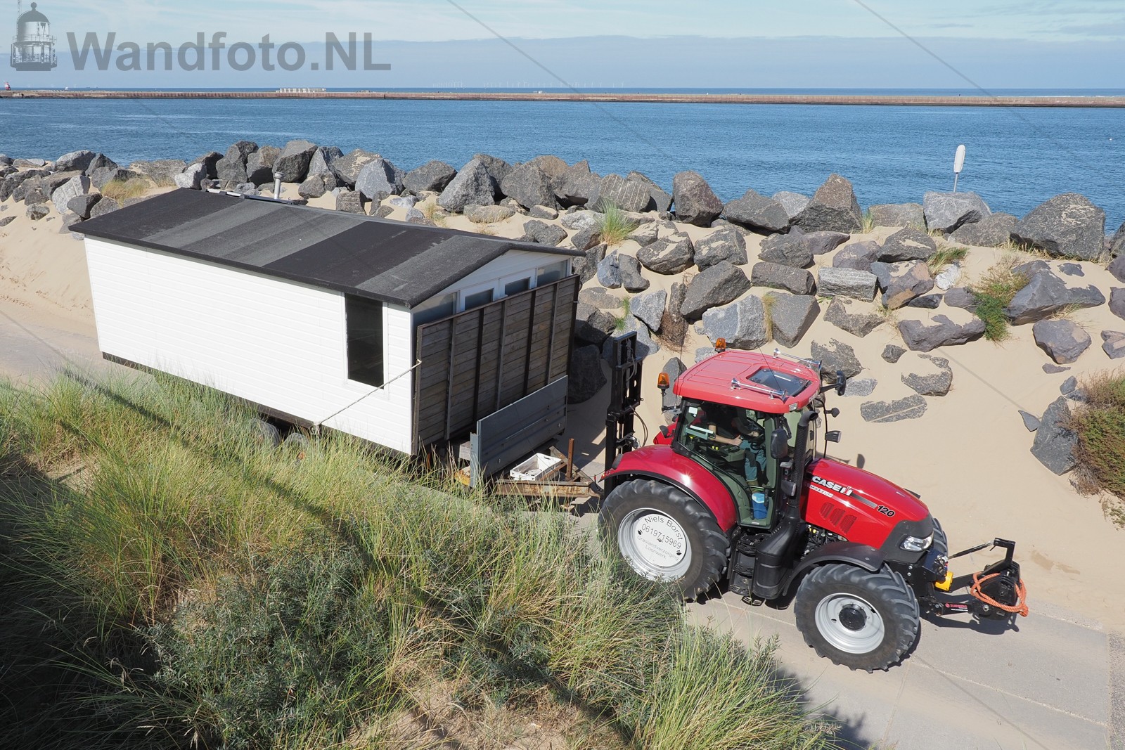 Strandhuisjestransport Kleine Strand