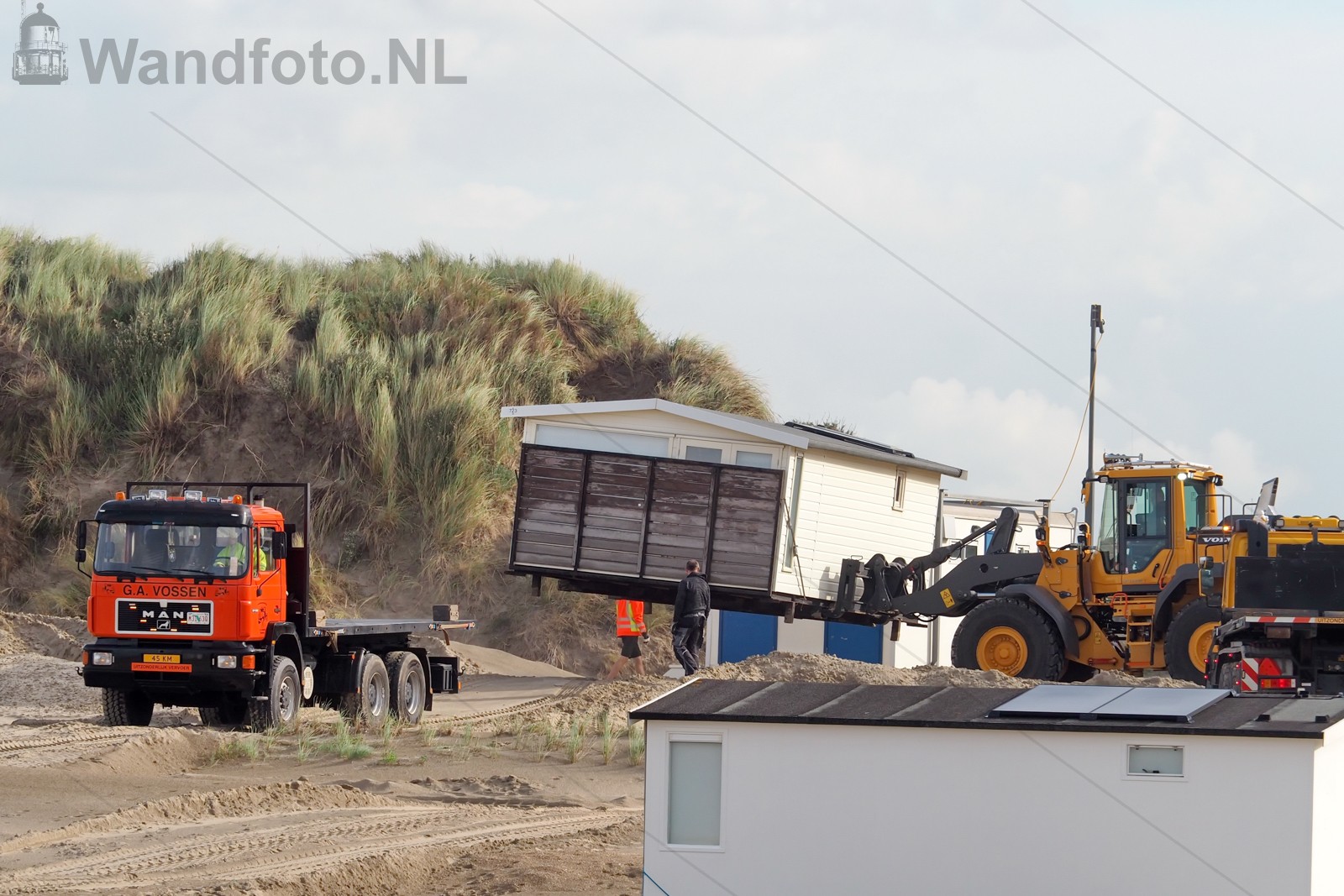 Strandhuisjes naar de wintrstalling