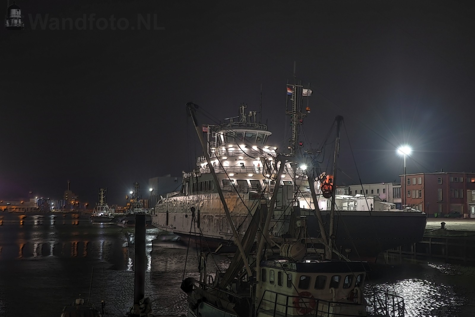 Nieuwe ferry Hillefjord maakt een tussenstop