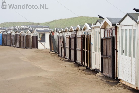 Strandhuisjes naar de wintrstalling