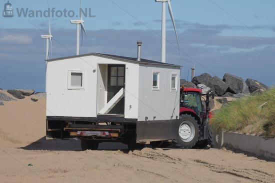 Strandhuisjestransport Kleine Strand