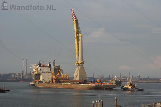 Transport drilling template van Breman op Bokalift 1