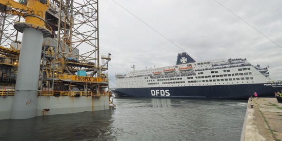 Vertrek Cruiseferry Princess Seaways