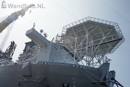 Transport drilling template van Breman op Bokalift 1