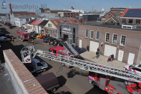 Brand in spouwmuur