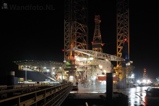 Aankomst booreiland Paragon B391