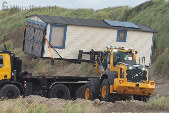 Strandhuisjes naar de wintrstalling
