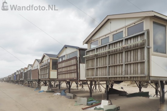 Strandhuisjes naar de wintrstalling