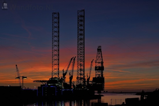 Zonsondergang Leonarduskade - Trawlerkade