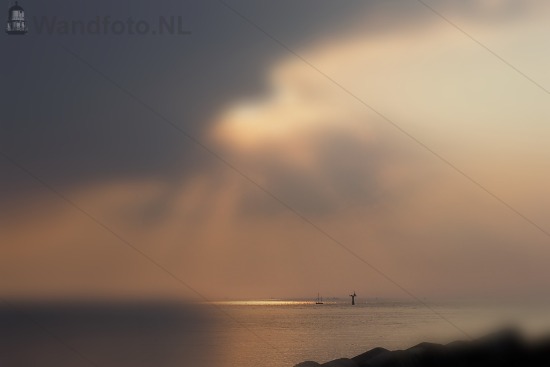 Zonsondergang Buitenhaven - Noordzee