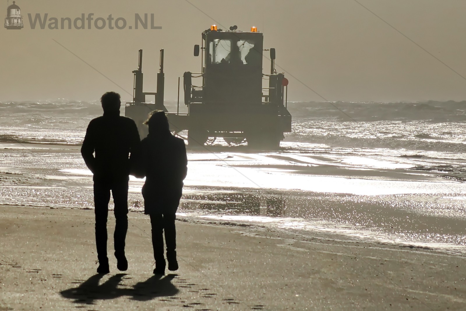 Walking on Zandvoort beach