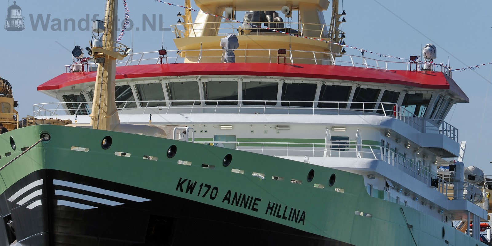 Nieuwe hektrawler Annie Hillina, Kotterkade, IJmuiden