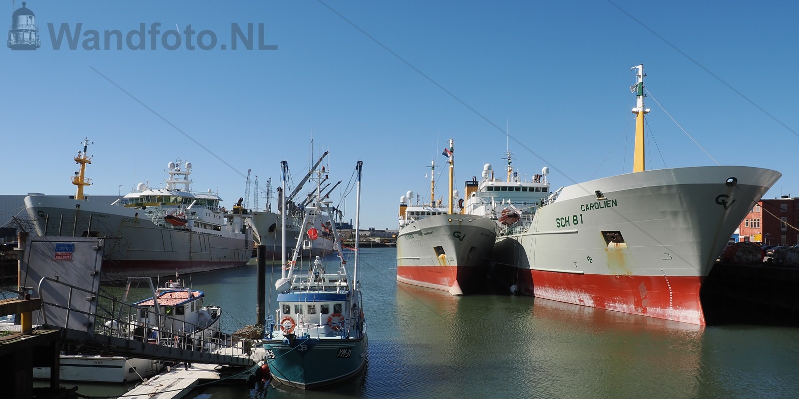Twee hektrawlers van Vrolijk, IJmuiden