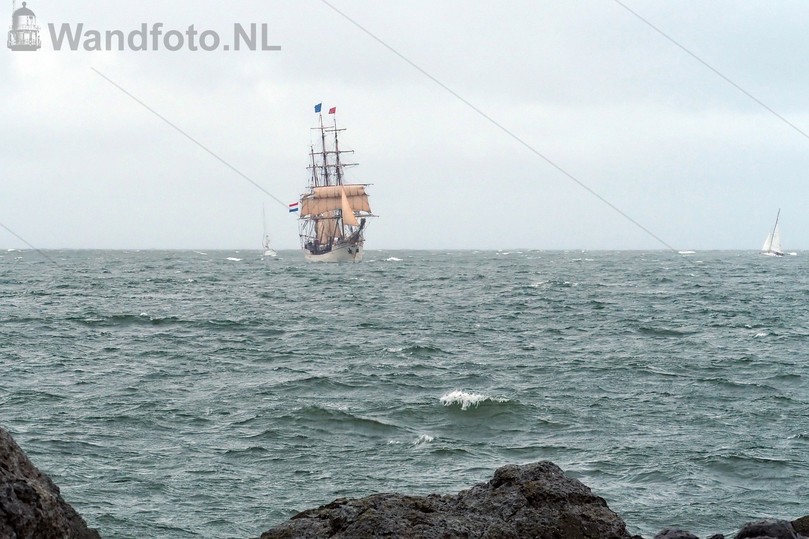 Bark Europa gearriveerd in IJmuiden