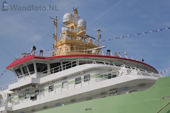 Nieuwe hektrawler Annie Hillina, Kotterkade, IJmuiden