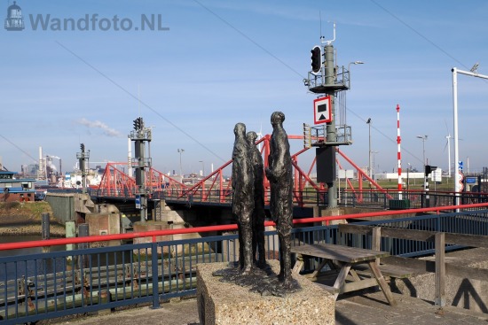 Beeld Kanaalgravers, Sluisplein, IJmuiden
