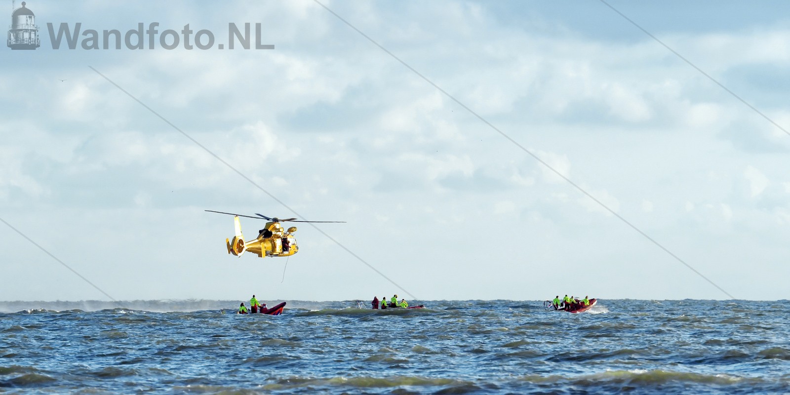 Hoisoefening IJRB met helikopter NHV