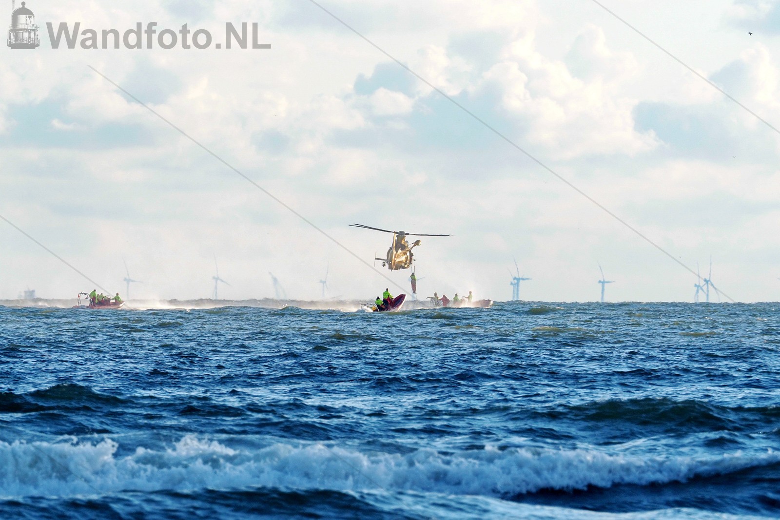 Hoisoefening IJRB met helikopter NHV