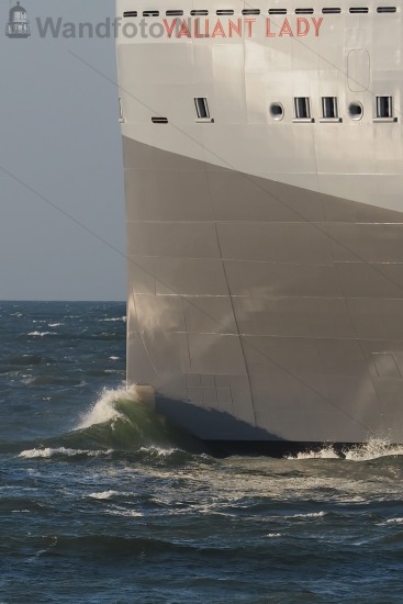Vertrek bij cruiseschip Valiant Lady