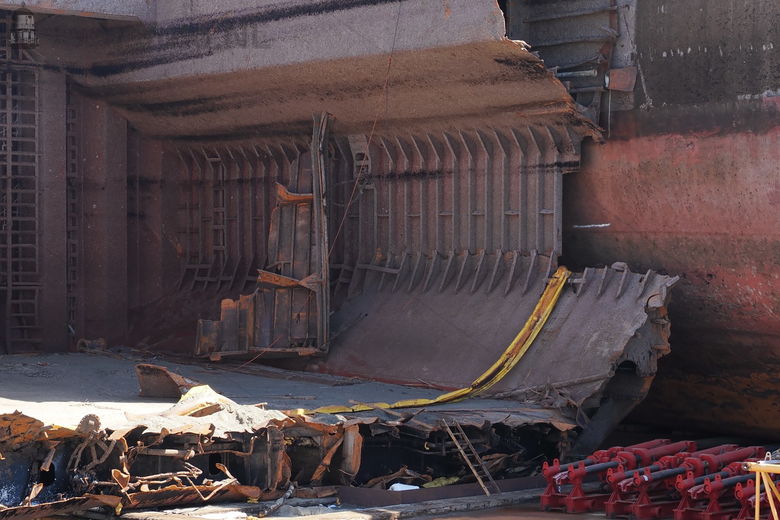 Scheepswrak bulkcarrier OS 35