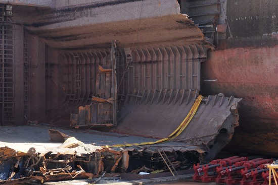 Scheepswrak bulkcarrier OS 35