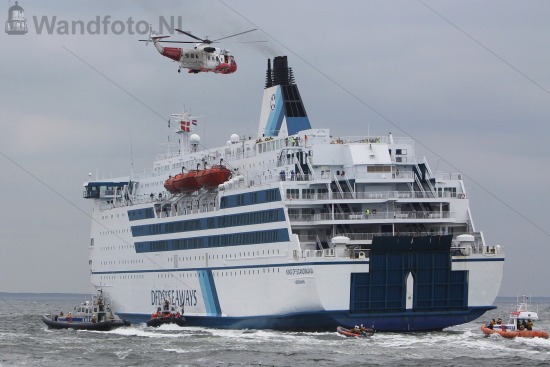 Ontruimingsoefening cruiseferry op de Noordzee bij  - LIVEX09